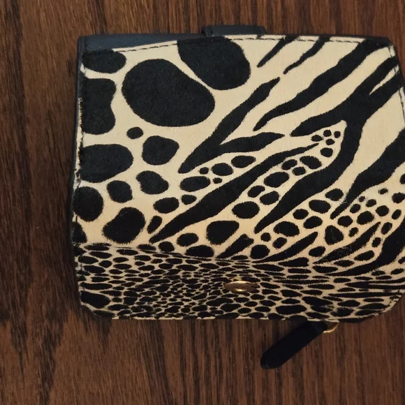 New Michael Kors Carmen black leather & haircalf handbag & wallet set - Picture 6 of 15